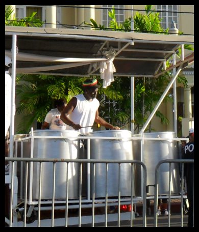TCL Group Skiffle 'Genesis 6-bass' the most powerful bass pan in TT; J'Ourvet 2011, Harris Promenade, San Fernando, Trinidad, TT